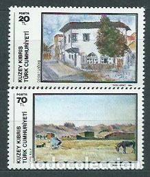 Sellos: Chipre Turco - Correo Yvert 136/7 ** Mnh Pinturas