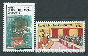 Sellos: Chipre Turco - Correo Yvert 138/9 ** Mnh