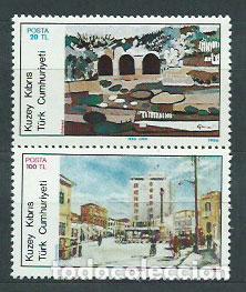 Sellos: Chipre Turco - Correo Yvert 164/5 ** Mnh Pinturas
