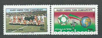 Sellos: Chipre Turco - Correo Yvert 254/5 ** Mnh Deportes f&uacute;tbol