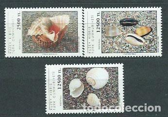 Sellos: Chipre Turco - Correo Yvert 356/8 ** Mnh Fauna marina