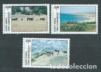 Sellos: Chipre Turco - Correo Yvert 363/5 ** Mnh