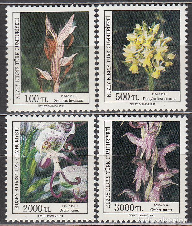Briefmarken: Chipre Turco Correo Yvert 286/89 ** Mnh Flores