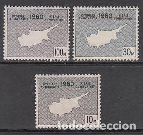 Briefmarken: Chipre - Correo 1960 Yvert 186/8 ** Mnh