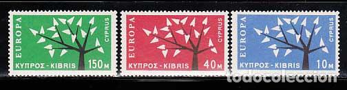 Briefmarken: Chipre - Correo 1962 Yvert 207/9 ** Mnh Europa