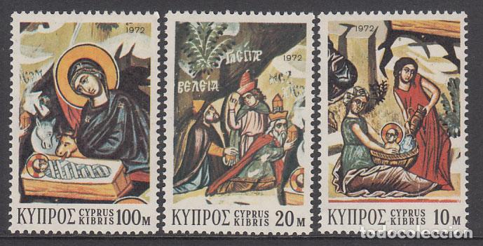 Briefmarken: Chipre - Correo 1972 Yvert 376/8 ** Mnh Navidad