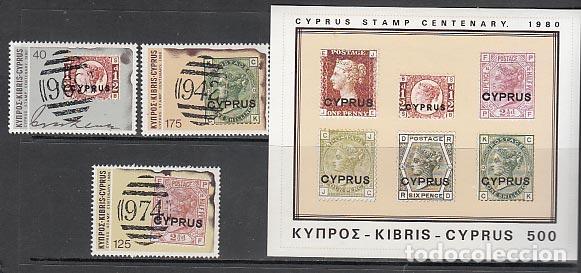 Briefmarken: Chipre - Correo 1980 Yvert 512/4+H.11 ** Mnh Ct&ordm; del Sello