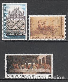 Francobolli: Chipre - Correo 1981 Yvert 544/6 ** Mnh Leonardo de Vinci
