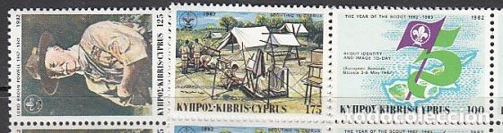 Francobolli: Chipre - Correo 1982 Yvert 567/9 ** Mnh Boi Scouts