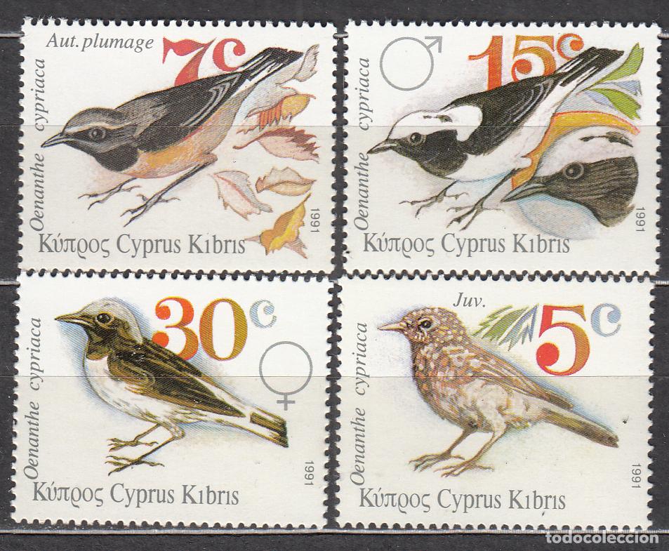 Francobolli: Chipre - Correo 1991 Yvert 772/75 ** Mnh Fauna - Aves