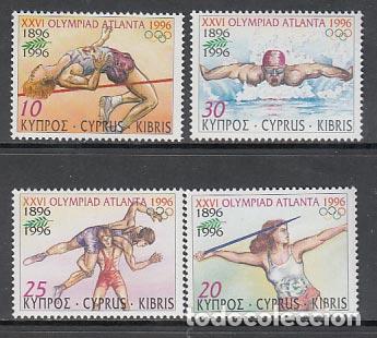 Francobolli: Chipre - Correo 1996 Yvert 881/4 ** Mnh Juegos Olimpicos