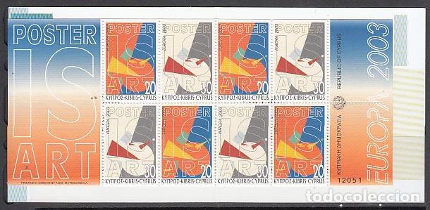 Stamps: Chipre - Correo 2003 Yvert 1021 Carnet ** Mnh Europa