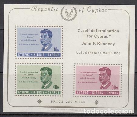 Stamps: Chipre - Hojas Yvert 3 ** Mnh John Kennedy