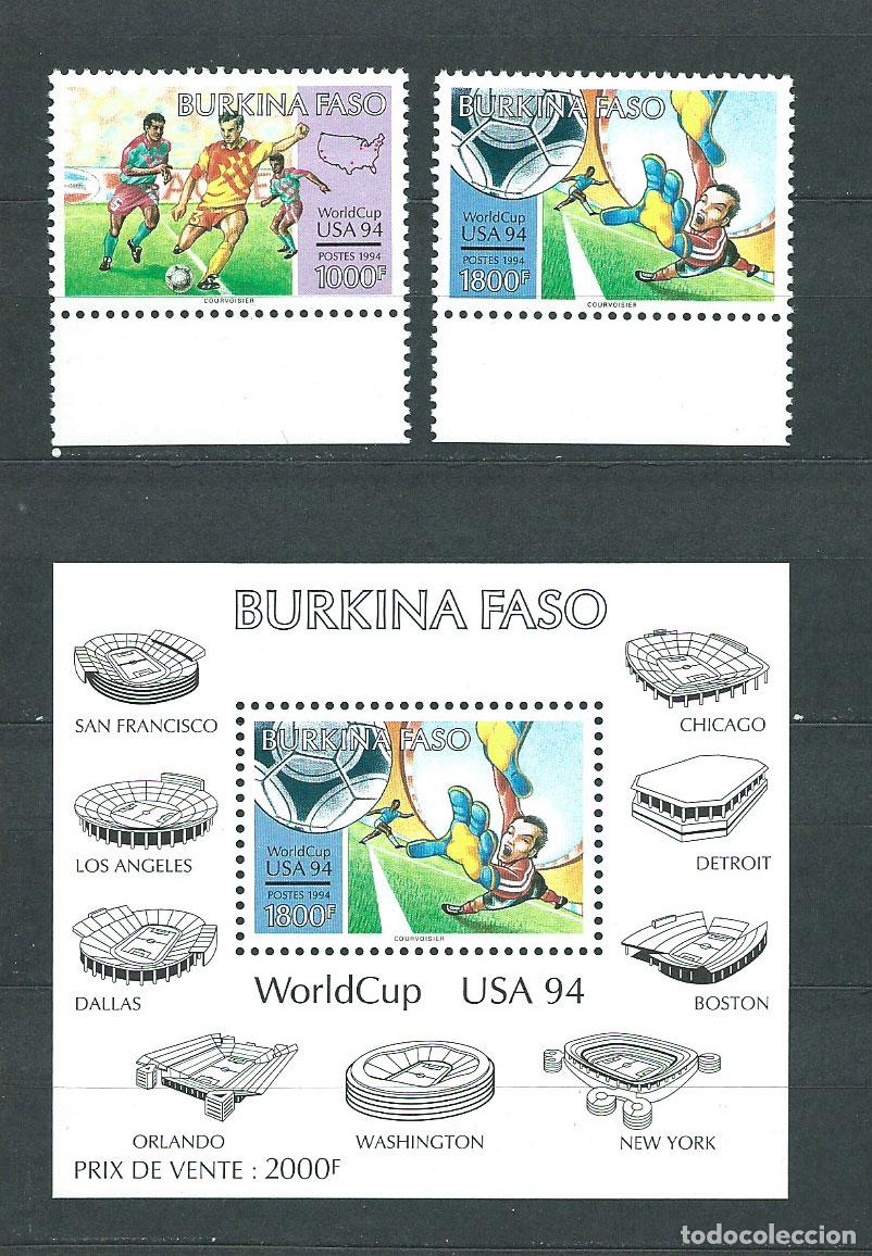 Stamps: Burkina Faso - Correo Yvert 886/7+H.45 ** Mnh Deportes f&uacute;tbol