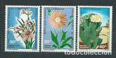 Selos: Camerun - Correo Yvert 496/8 ** Mnh Flores