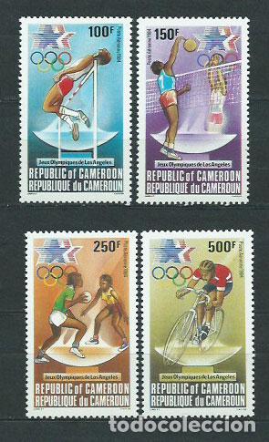 Stamps: Camerun - Aereo Yvert 323/6 ** Mnh Olimpiada de los Angeles