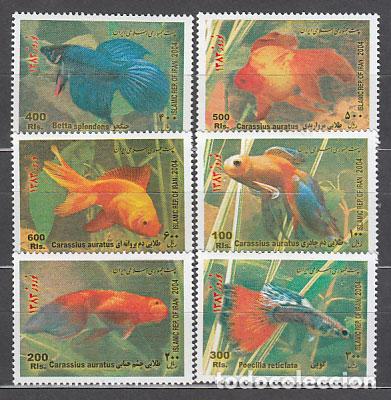 Stamps: Iran - Correo 2004 Yvert 2679/84 ** Mnh Fauna peces