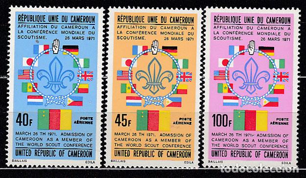 Sellos: Camerun - Aereo Yvert 217/9 * Mh Scoutismo