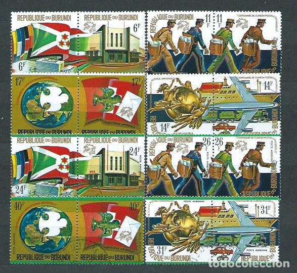 Sellos: Burundi - Correo Yvert 617/24+A.322/9 ** Mnh UPU