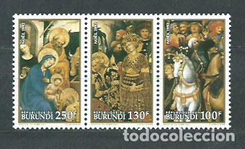 Sellos: Burundi - Correo Yvert 986/8 ** Mnh Navidad