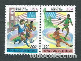 Briefmarken: Burundi - Correo Yvert 1002/3 ** Mnh Deportes f&uacute;tbol