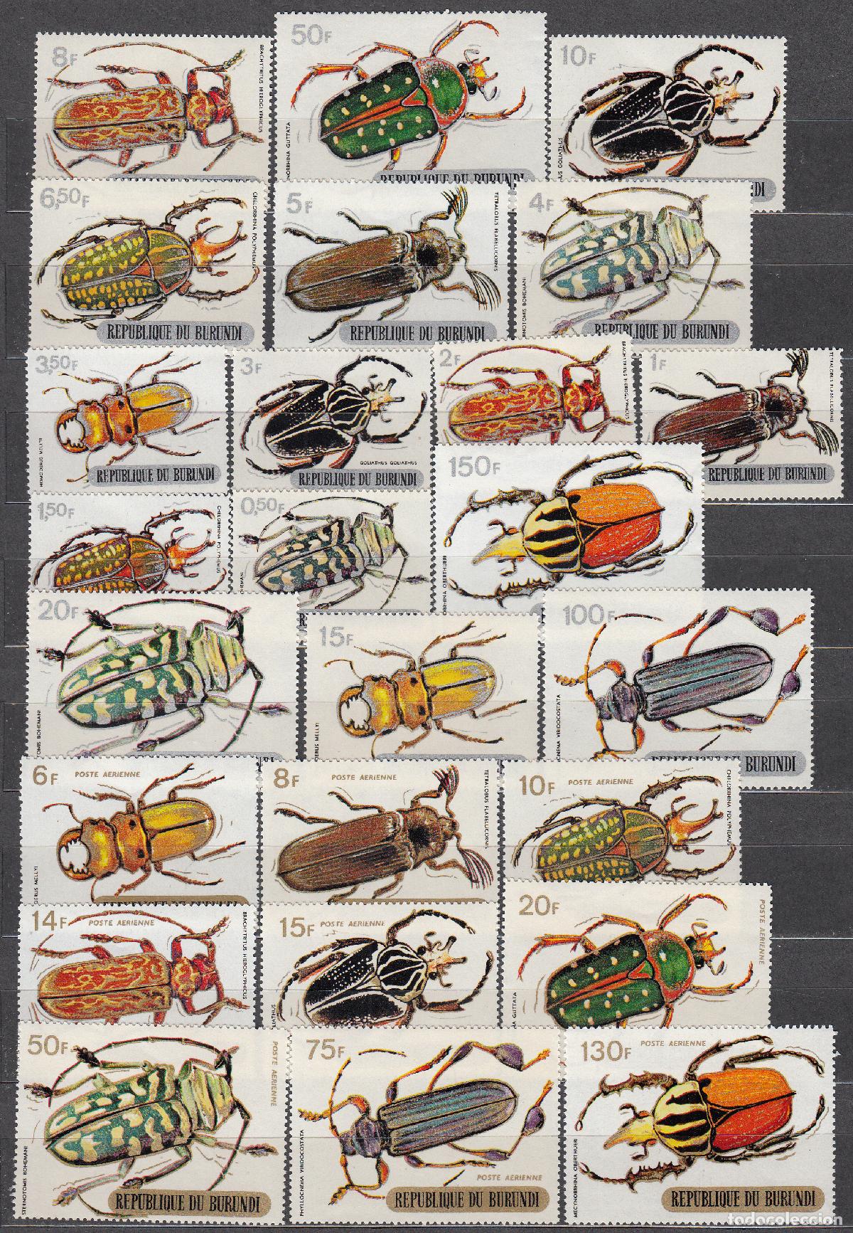 Briefmarken: Burundi Correo Yvert 350/362C+A,120/28 ** Mnh Fauna