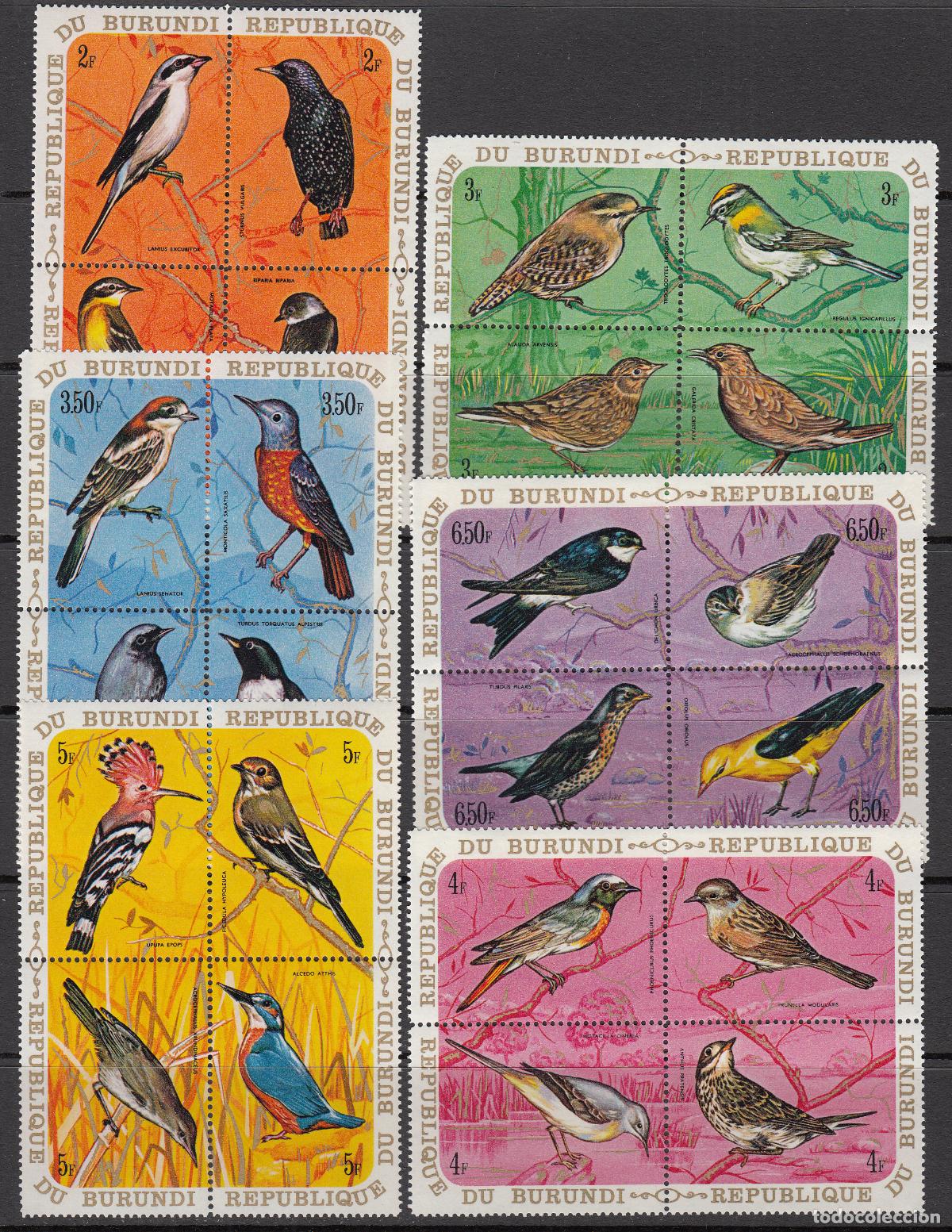 Briefmarken: Burundi Correo Yvert 395/418 ** Mnh Fauna - Aves