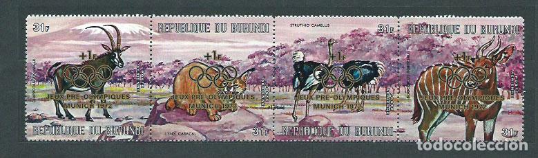 Briefmarken: Burundi - Aereo Yvert 231/4 ** Mnh Fauna
