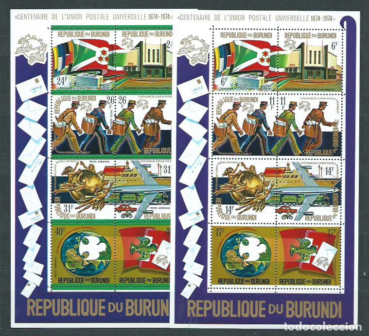 Briefmarken: Burundi - Hojas Yvert 77/8 ** Mnh UPU