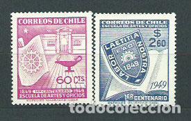 Briefmarken: Chile - Correo 1949 Yvert 225/6 ** Mnh