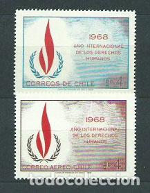 Sellos: Chile - Correo 1969 Yvert 340 + Av 261 ** Mnh