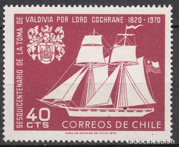 Sellos: Chile - Correo 1970 Yvert 343 ** Mnh Barcos