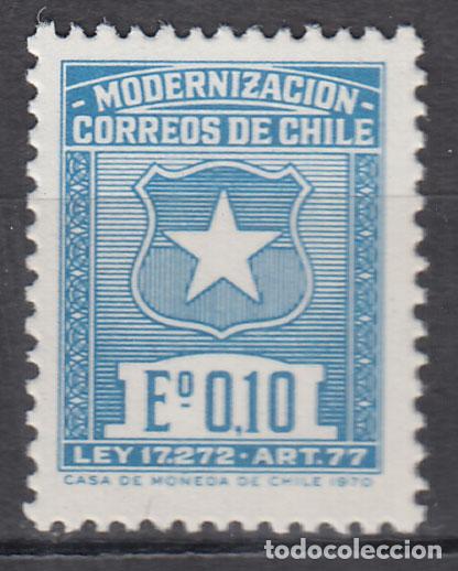 Sellos: Chile - Correo 1970 Yvert 345A ** Mnh