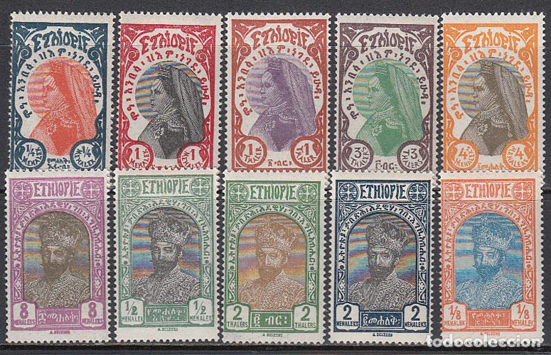 Sellos: Etiopia - Correo 1928 Yvert 146/55 ** Mnh
