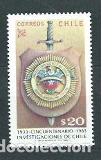 Sellos: Chile - Correo 1983 Yvert 626 ** Mnh