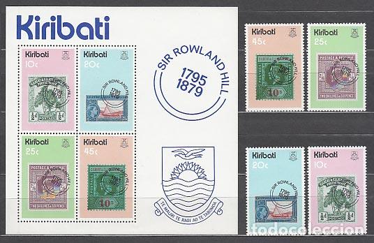 Sellos: Kiribati - Correo Yvert 17/20+H1 ** Mnh
