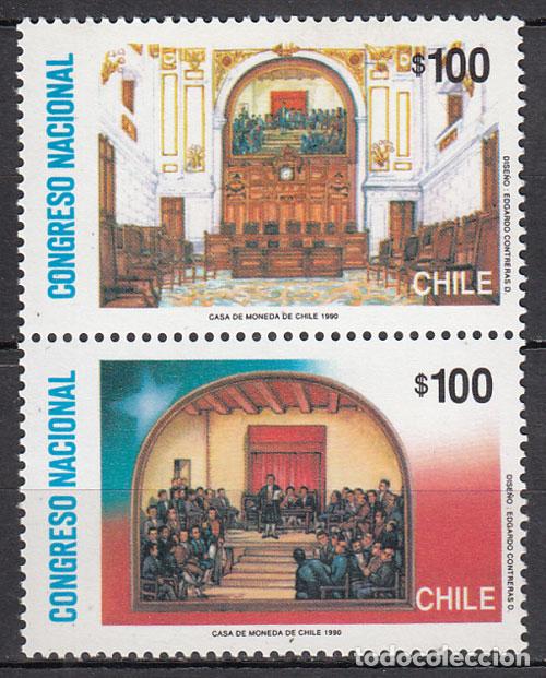 Sellos: Chile - Correo 1991 Yvert 1013/4 ** Mnh
