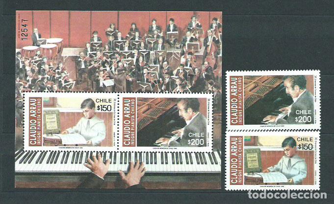Stamps: Chile - Correo 1992 Yvert 1140/41 + Hb 41 ** Mnh