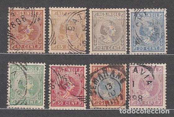 Stamps: India Holandesa Correo Yvert 23/30 usado Wilhelmine