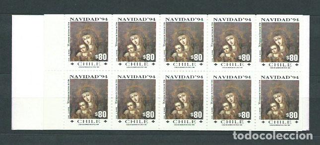 Stamps: Chile - Correo 1994 Yvert 1234a Carnet ** Mnh Navidad