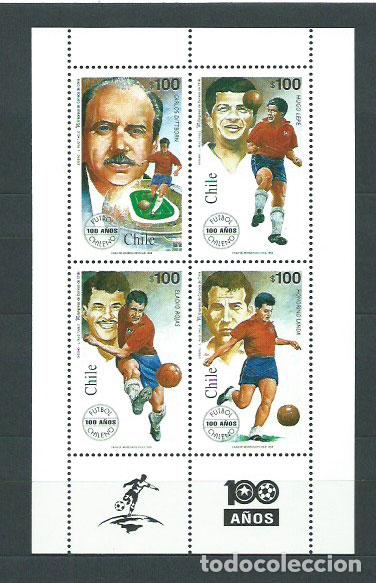 Stamps: Chile - Correo 1995 Yvert 1277/80 ** Mnh Deportes. F&uacute;tbol