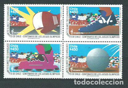 Stamps: Chile - Correo 1996 Yvert 1372/5 ** Mnh Deportes