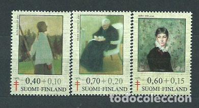 Stamps: Finlandia - Correo 1975 Yvert 735/37 ** Mnh Pintura