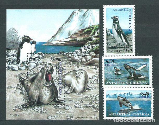 Stamps: Chile - Correo 2000 Yvert 1570A/C + Hb 63 ** Mnh Fauna