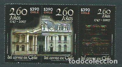 Stamps: Chile - Correo 2007 Yvert 1764/66 ** Mnh