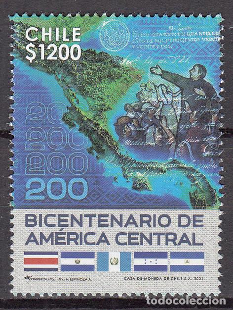 Stamps: Chile Correo 2021 Yvert 2174 ** Mnh Bicentenario America Central