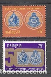 Stamps: Malaysia - Correo Yvert 110/1 ** Mnh Interpol