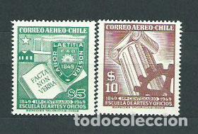 Stamps: Chile Aereo Yvert 124/5 ** Mnh
