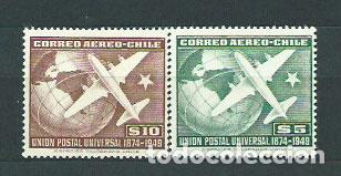 Stamps: Chile Aereo Yvert 126/7 ** Mnh Avi&oacute;n