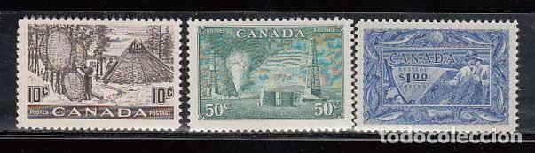Stamps: Canada - Correo 1950 Yvert 241/3 * Mh Industrias